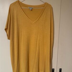 Orvis Women's Mustard V-Neck Tee